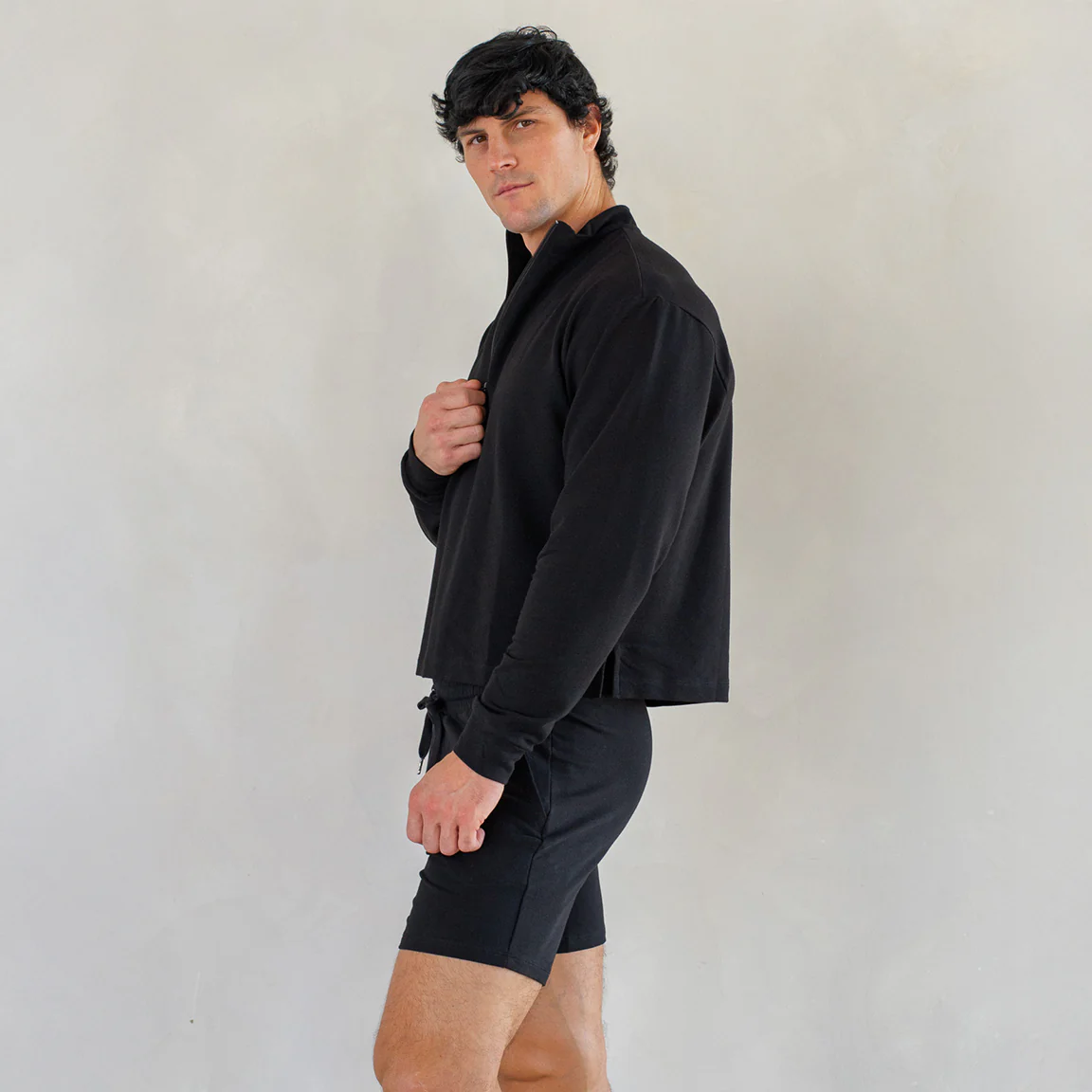 Shrunken Half Zip Sweatshirt - Image 3